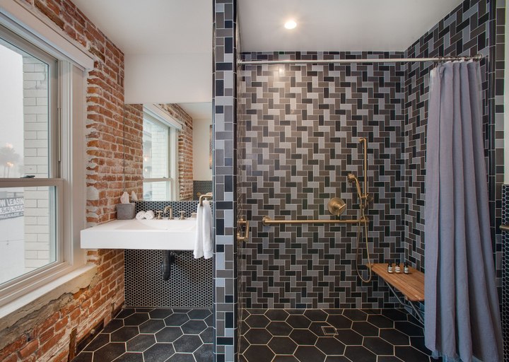 Bathroom 5, Venice V Hotel, Los Angeles