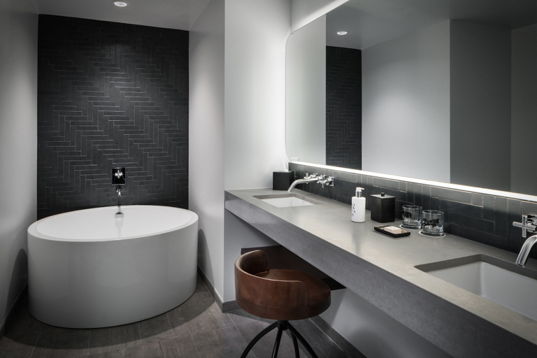 Bathroom 4, The Maven Hotel at Dairy Block, Denver