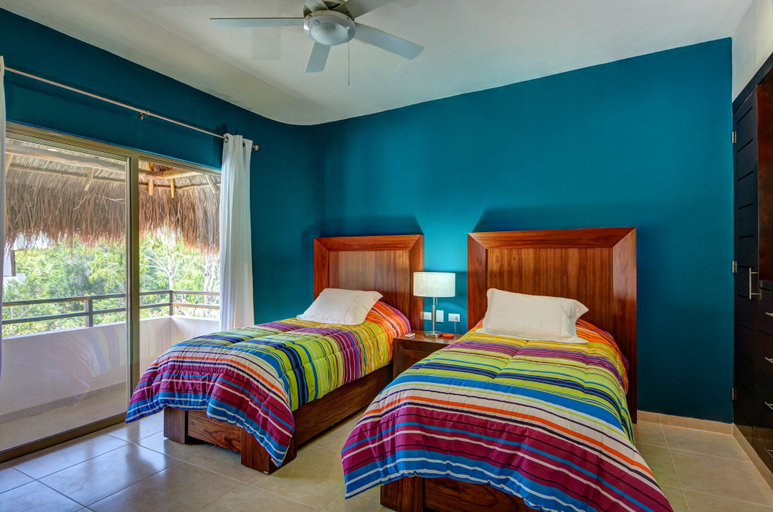 Bedroom 3, Rainbow Penthouse 2 bedrooms sleeps 5, Cozumel
