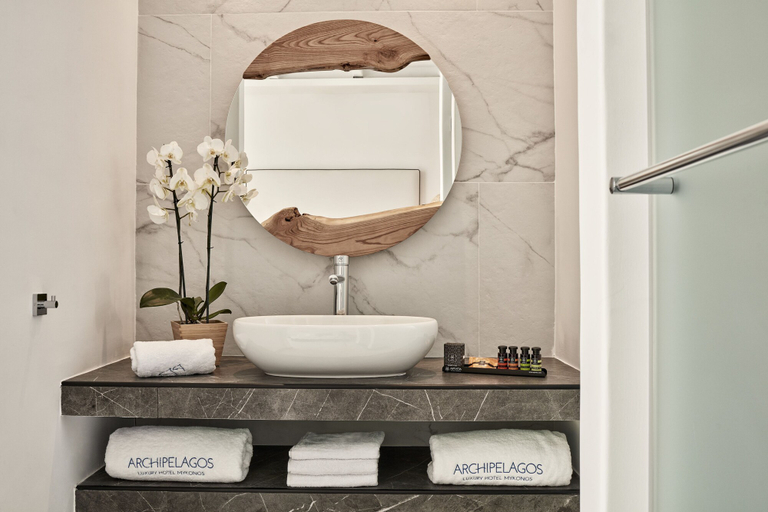 Bathroom 5, Archipelagos Hotel, South Aegean