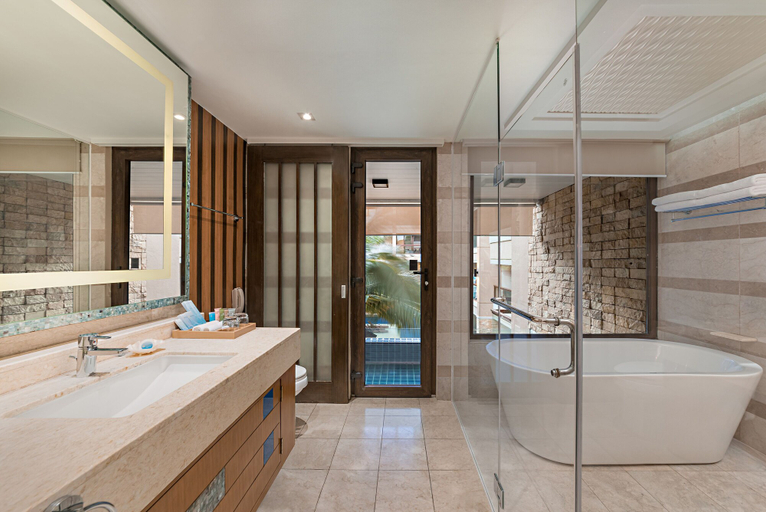 Bathroom 5, Henann Lagoon Resort, Malay