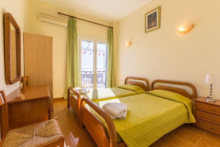 Bedroom 5, Michalis Large Private Pool Walk to Beach Sea Views A C Wifi Car Not Required Eco-friendly - 1828, Ionian Islands