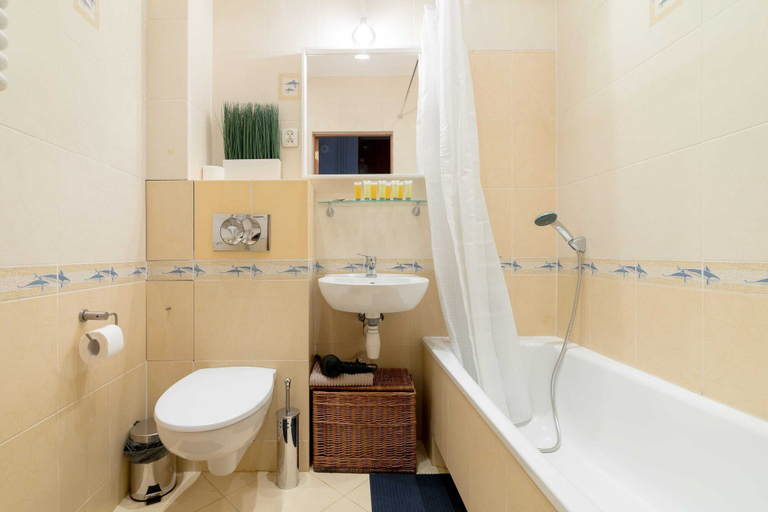 Bathroom, Saska Kepa Modern Apartment, Warsaw