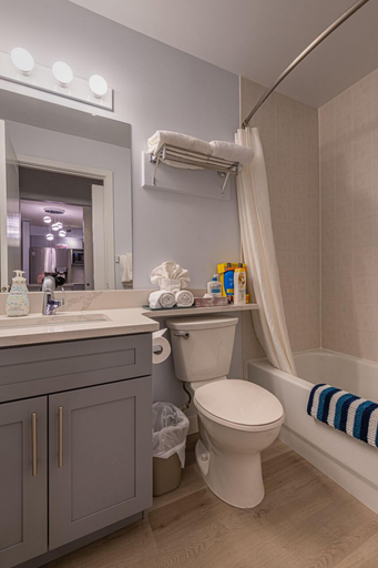 Bathroom, Mountain View 1 BR - Full Kitchen-BBQ-AC, Division No. 15