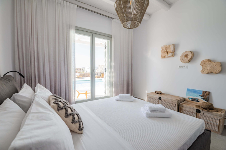 Bedroom 4, Villa Petra Mare with Swimming pool, South Aegean