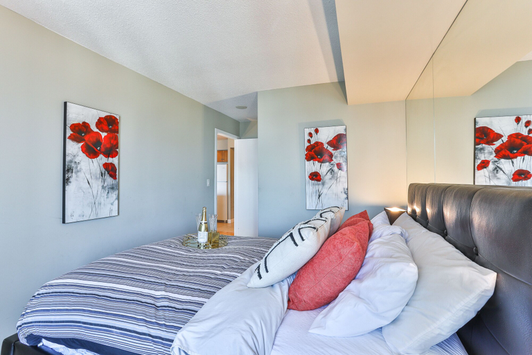 Bedroom 3, Downtown Studio in Dundas Square, Toronto