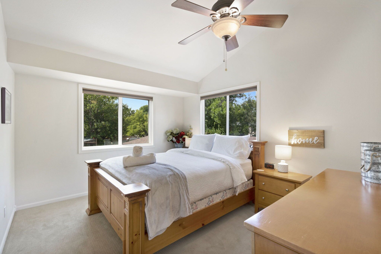 Bedroom 3, Parkside Gardens | Shady Private Yard W/ Hot Tub!, Larimer