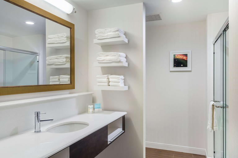 Bathroom 5, Hampton Inn & Suites Newport/Cincinnati, Campbell