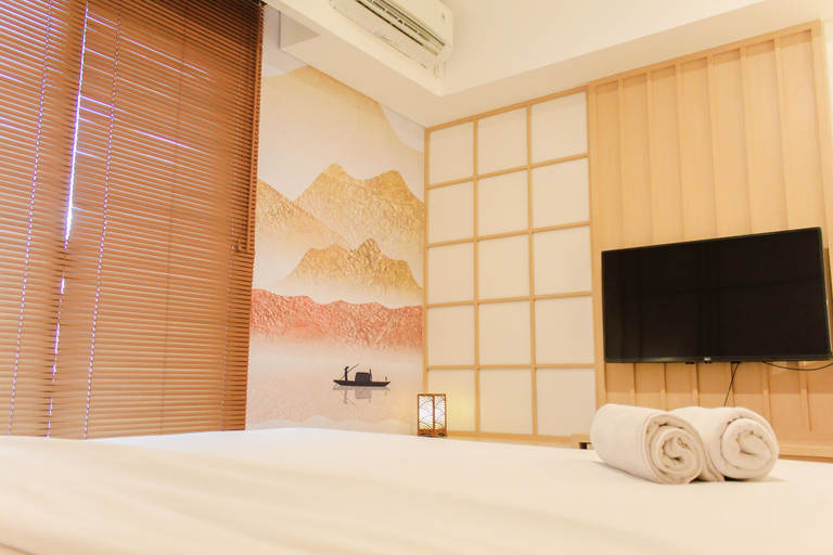 Bedroom 2, Japanese Cozy Style Studio At Bintaro Embarcadero Apartment, Tangerang Selatan