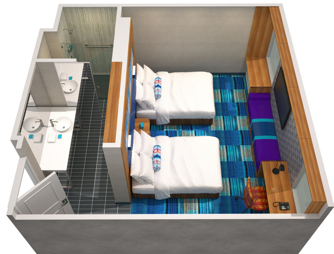 Bedroom 3, Aloft Chesapeake, Chesapeake