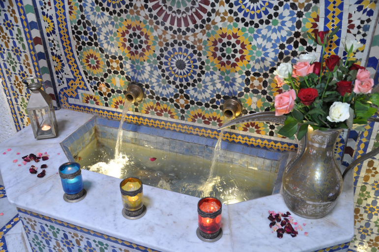 Bathroom 4, Riad Adarissa, Fès