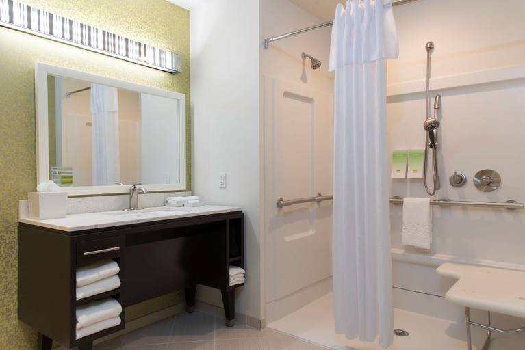 Bathroom 4, Home2 Suites by Hilton Indianapolis Downtown, Marion