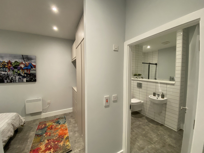 Bathroom, Kempston Suites Liverpool Apartment 7, Sefton