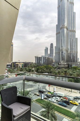 Balcony view, Bravo Way Burj Vista 1, Dubai