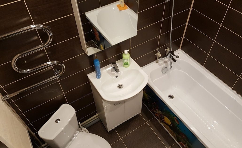 Bathroom 2, LOFT STUDIO Nosovihinskoe 25-5, Eastern