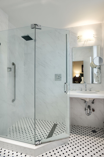 Bathroom 4, Washington Square Hotel, New York