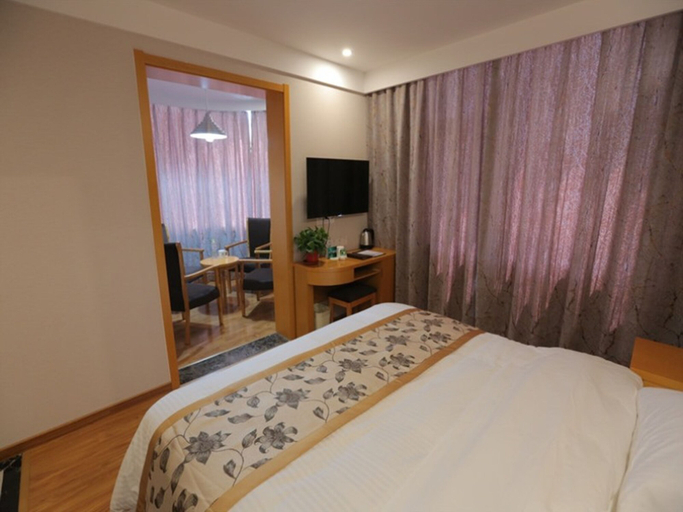 Bedroom 2, GreenTree Inn XuZhou western 3rd ring road XiYuan Express Hotel, Xuzhou