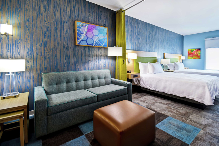 Bedroom 2, Home2 Suites by Hilton San Francisco Airport North, San Mateo
