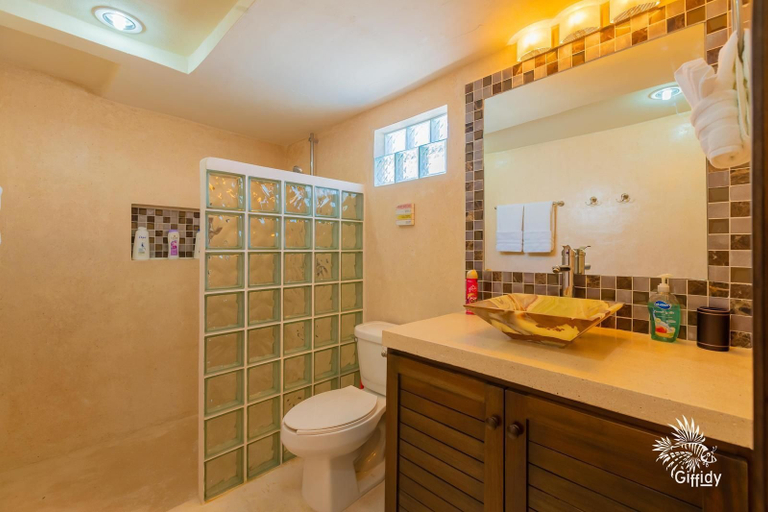 Bathroom, Casa Bongo by Skyrun, Isla Mujeres