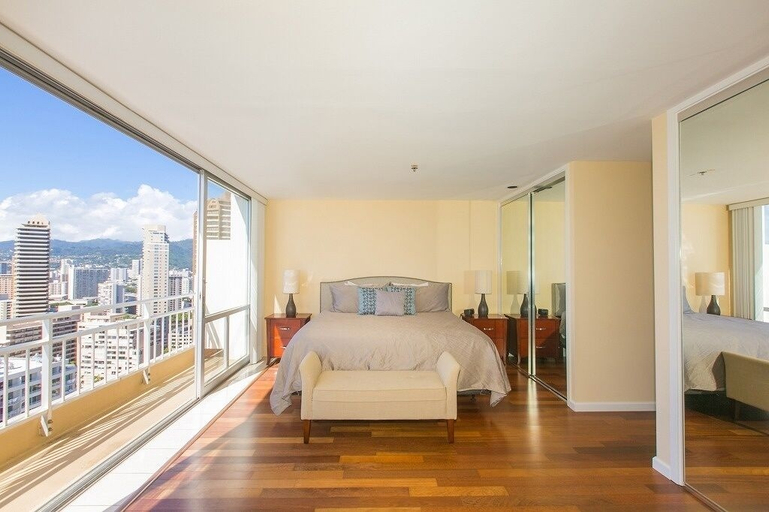 Bedroom 3, Spacious One Bedroom Harbor View Condos at Ilikai Marina With Private Balcony, Honolulu