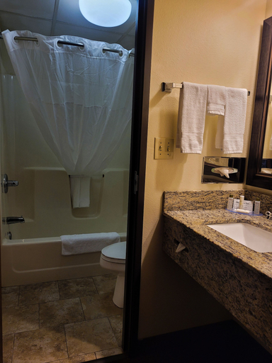 Bathroom 4, AmericInn by Wyndham Spencer, Clay