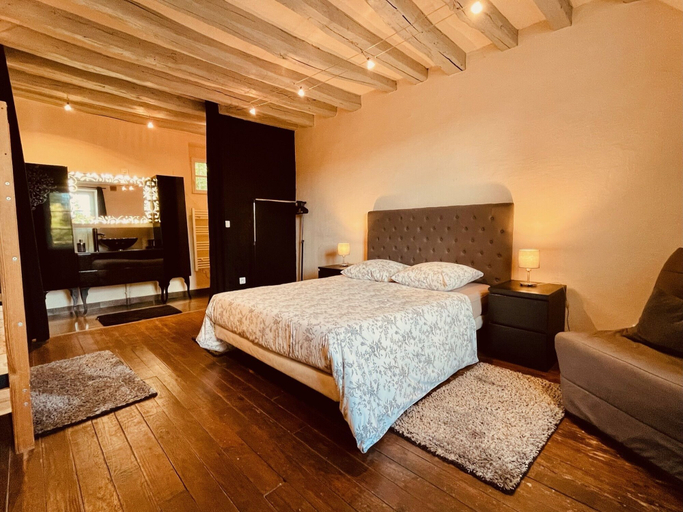 Bedroom 2, La Villa Du Moulin de Champie - Versailles, Yvelines