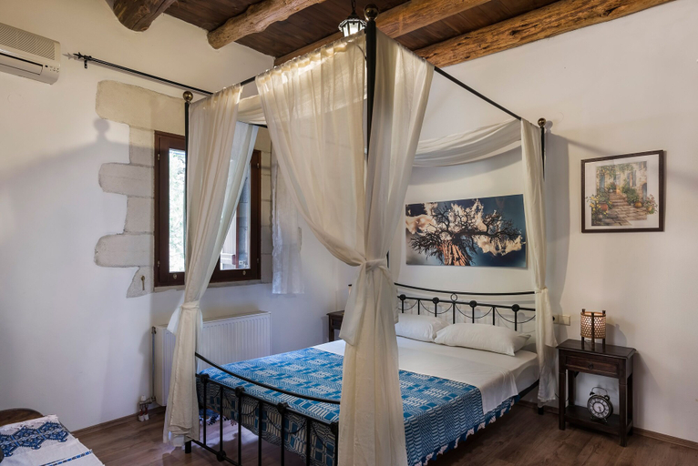 Bedroom 5, Villa Aloni-traditional Stone Villa With Nice View,pool and Garden, Crete