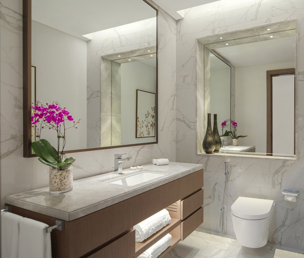 Bathroom 5, Al Jaddaf Rotana Suite Hotel, Dubai