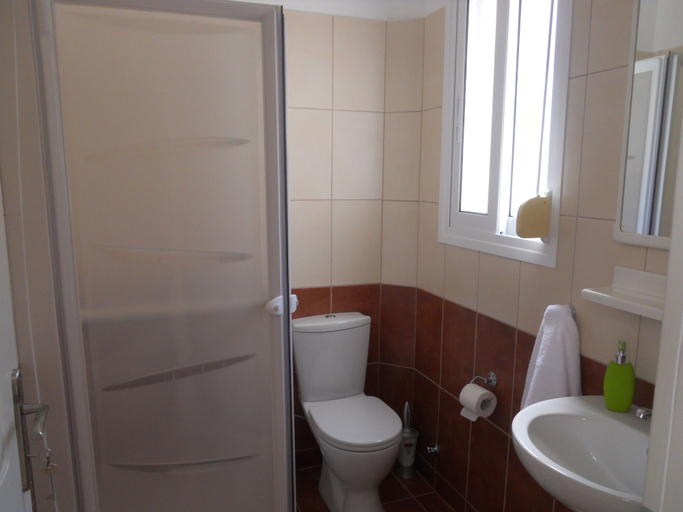 Bathroom 3, Barbati Beach Apartments, Ionian Islands