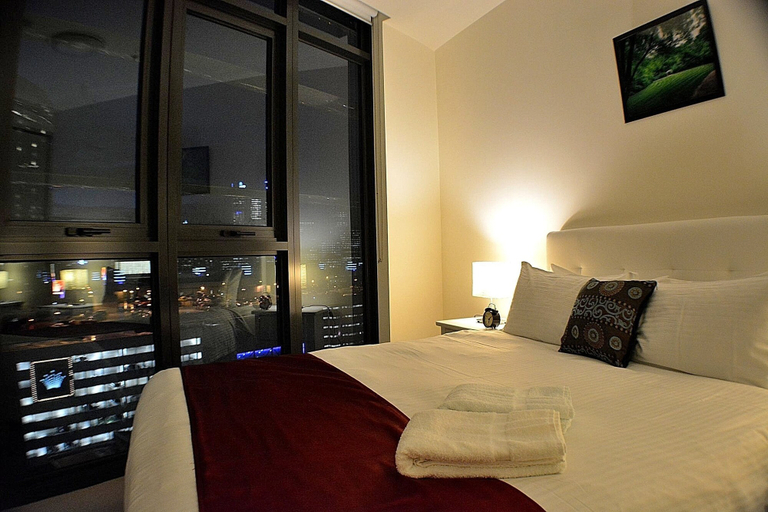 Bedroom 3, Royal Stays Apartments Southbank, Melbourne