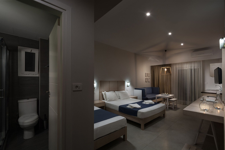 Bedroom 3, Sea View Hotel & Apartments, Crete