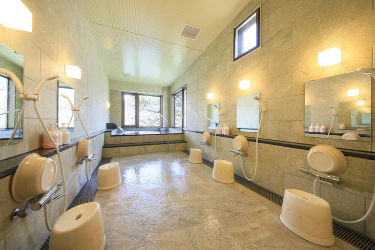 Bathroom 3, Taisyoike Hotel, Kamikochi, Matsumoto