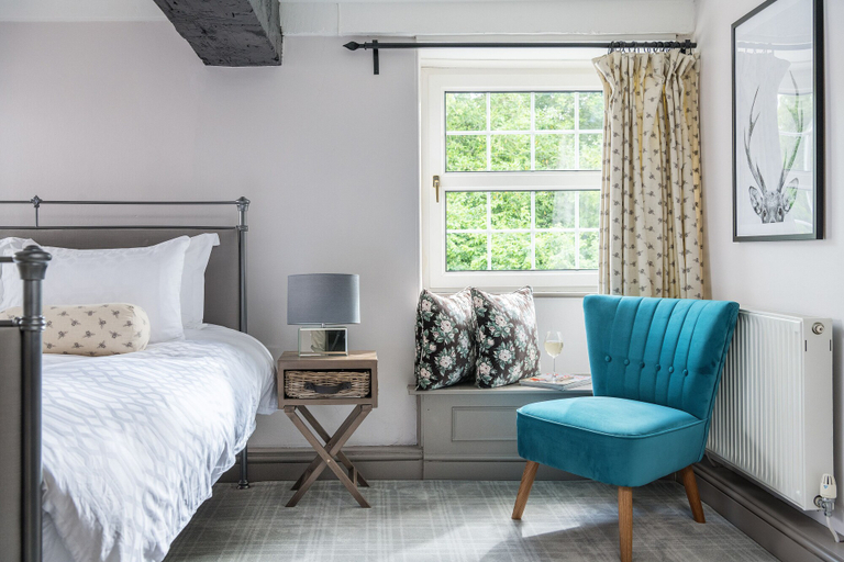 Bedroom 3, The Hideaway & Spa Terrace at Tregoose Old Mill, Cornwall