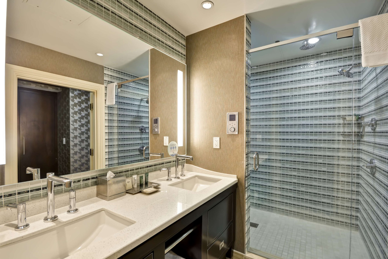 Bathroom 5, Hilton Checkers Los Angeles, Los Angeles