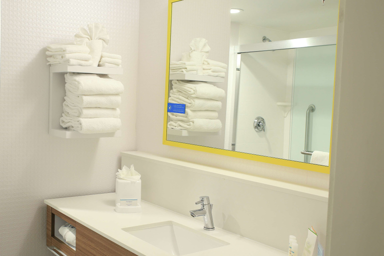Bathroom 5, Hampton Inn & Suites Mount Laurel/Moorestown, Burlington