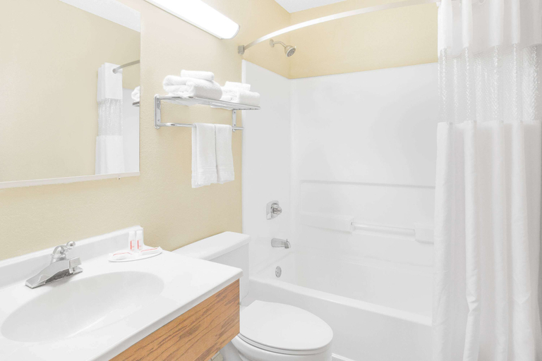 Bathroom 4, Super 8 by Wyndham Roanoke VA, Roanoke