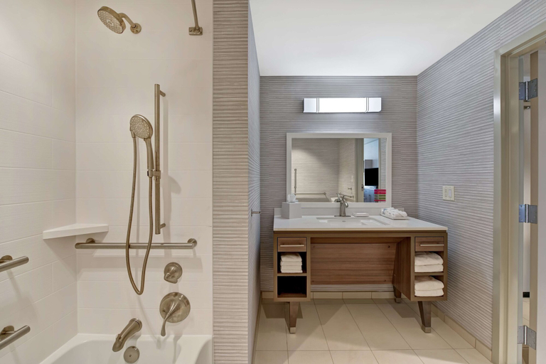 Bathroom 4, Home2 Suites by Hilton West Palm Beach Airport, FL, Palm Beach