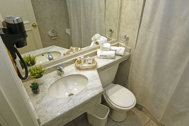 Bathroom 3, Hotel Principado de Asturias, Santiago