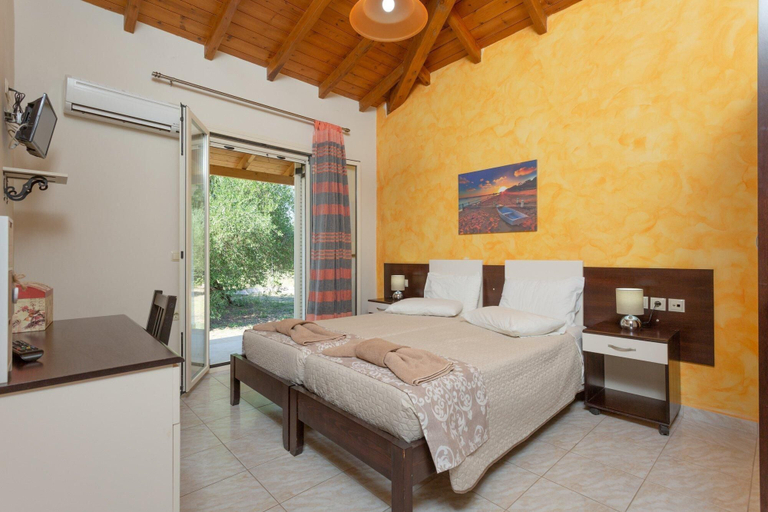 Bedroom 3, Villa Popi Large Private Pool Walk to Beach A C Wifi - 2820, Ionian Islands