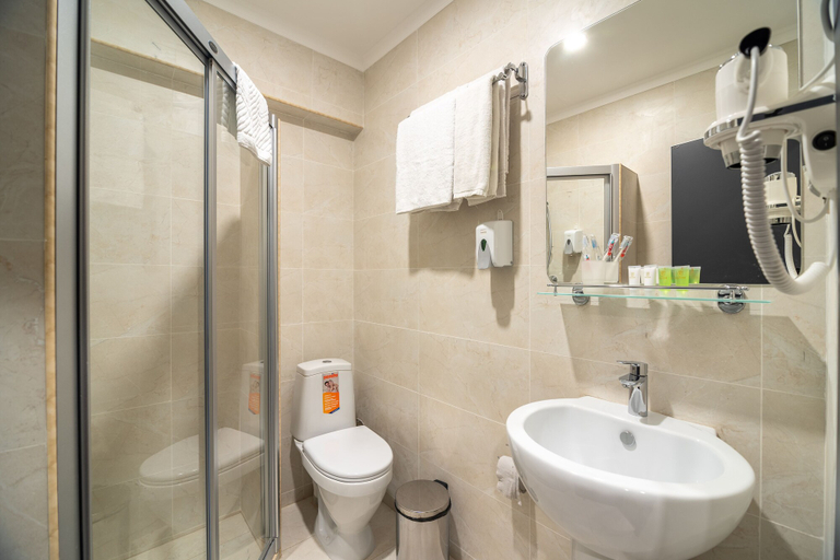 Bathroom 5, Mildom City Hotel, Almaty