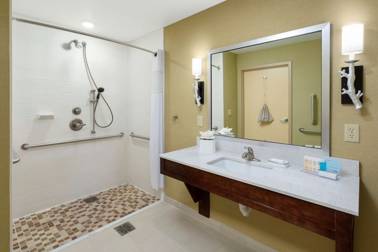 Bathroom 4, Hampton Inn & Suites Williamsport-Faxon Exit, Lycoming