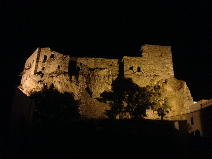 Aerial view, Medieval Memory House, South Aegean