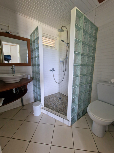 Bathroom 4, Hotel Le Manguier, La Trinité