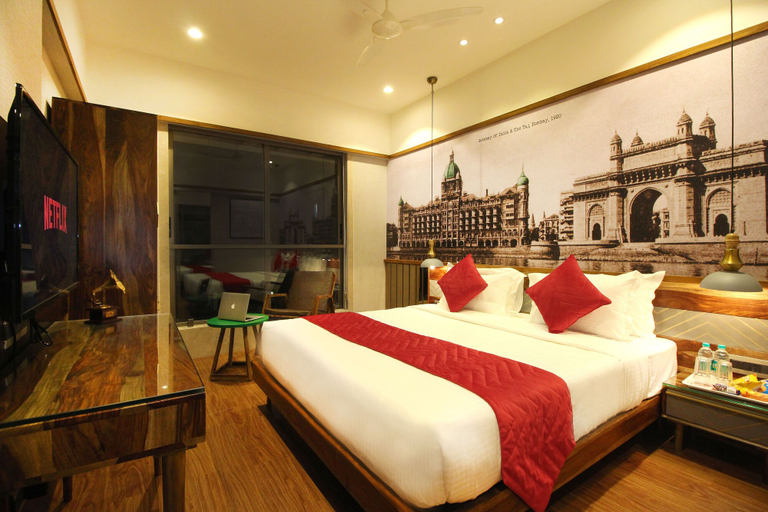 Bedroom 1, Theory9 Premium Serviced Apartments Khar, Mumbai Suburban