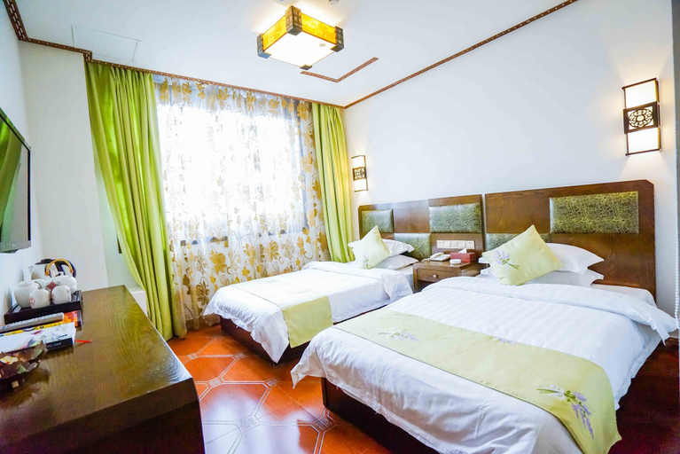 Bedroom 2, Yijie Holiday Hotel Taierzhuang Old Town, Zaozhuang