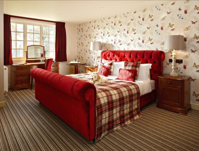Bedroom 2, The Coed-Y-Mwstwr Hotel, Bridgend