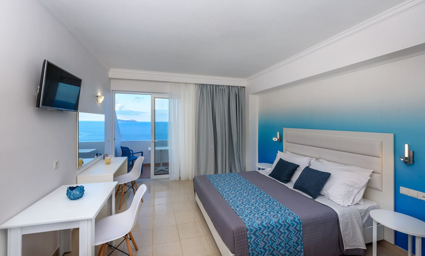 Bedroom 3, Golden View Studios, South Aegean