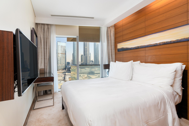Bedroom 5, SuperHost - Spacious Apartment With Panoramic Skyline Views I Address Dubai Mall, Dubai