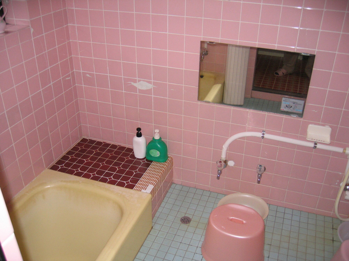 Bathroom, Pension Croissant, Wajima