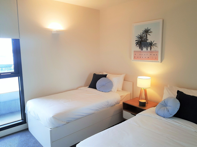 Bedroom 3, ReadySet Apartments on Spencer, Melbourne